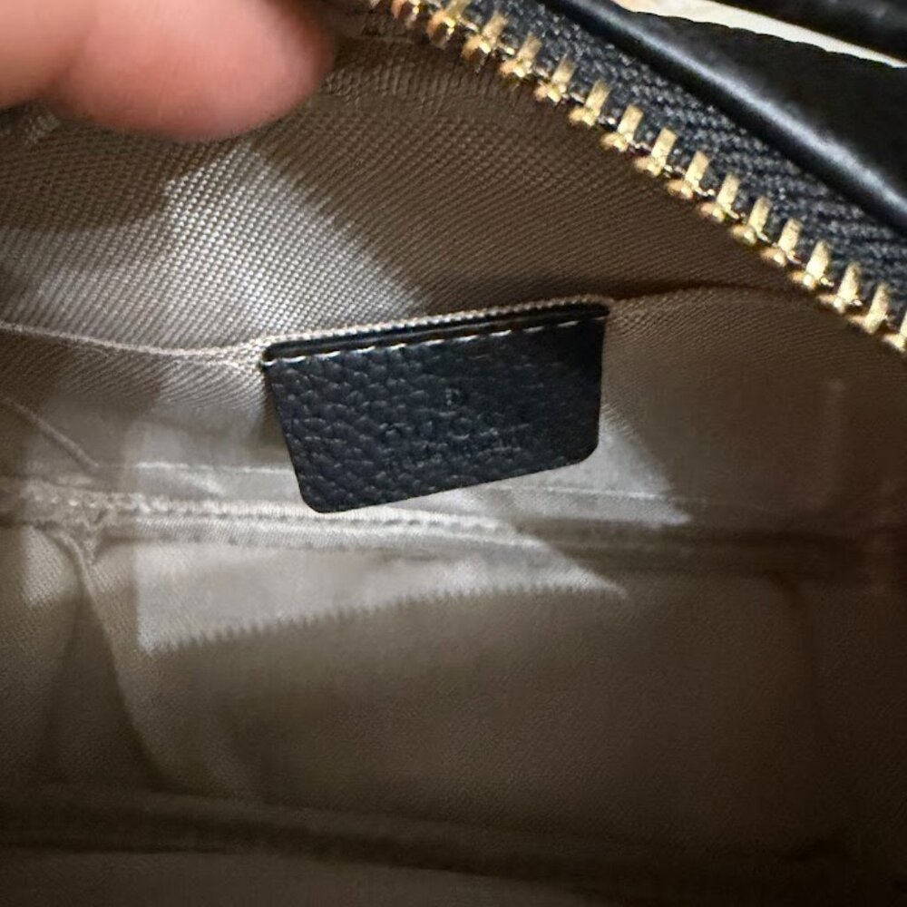 Textured Black Crossbody Camera Bag with Tassel Accent - Picture 5 of 9